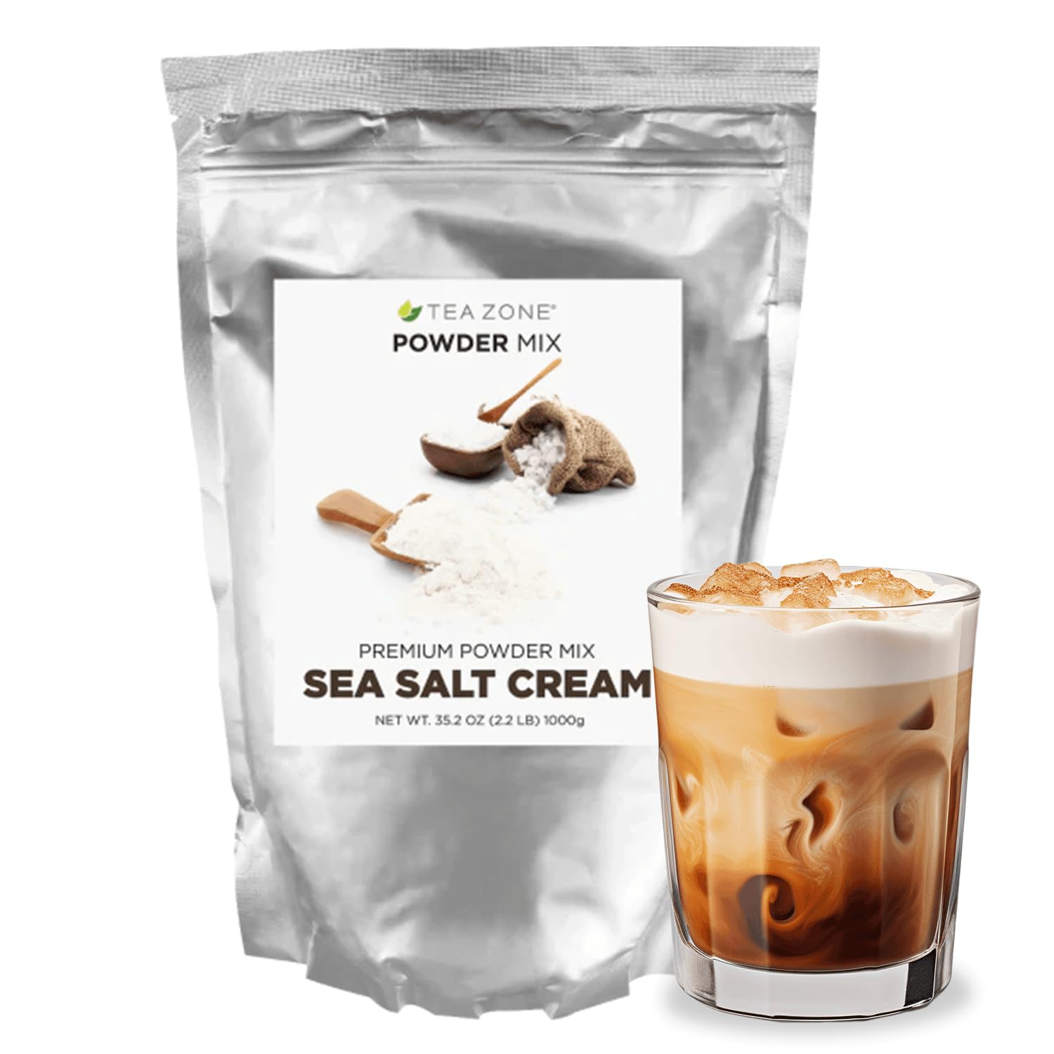 Amazon.com : Tea Zone 2.2 lb Sea Salt Cream Powder : Grocery